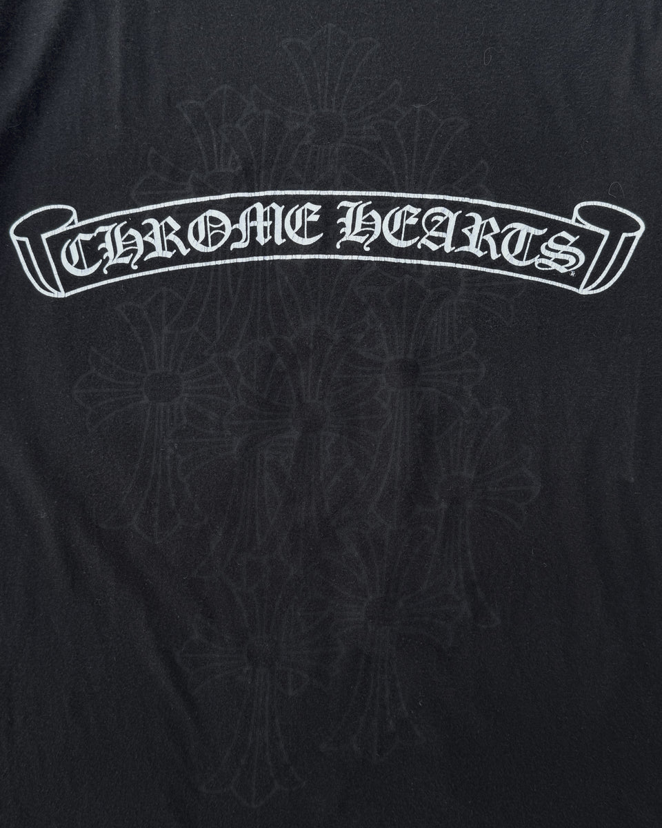 CHROME HEARTS CEMETARY VERTICAL LOGO TEE – UNSOUND RAGS