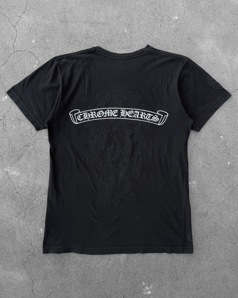 CHROME HEARTS CEMETARY VERTICAL LOGO TEE – UNSOUND RAGS