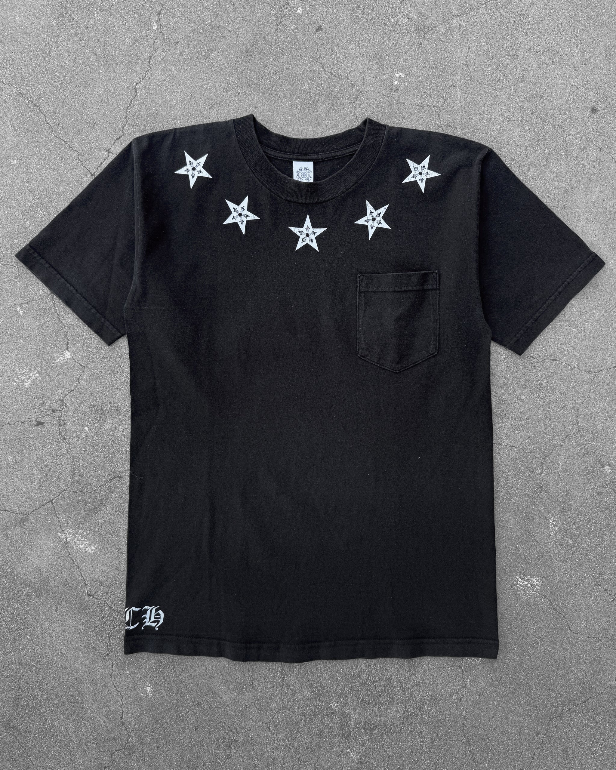 トップス CHROME HEARTS STAR PRINT TEE CHROME HEARTS STAR COLLAR TEE – UNSOUND RAGS