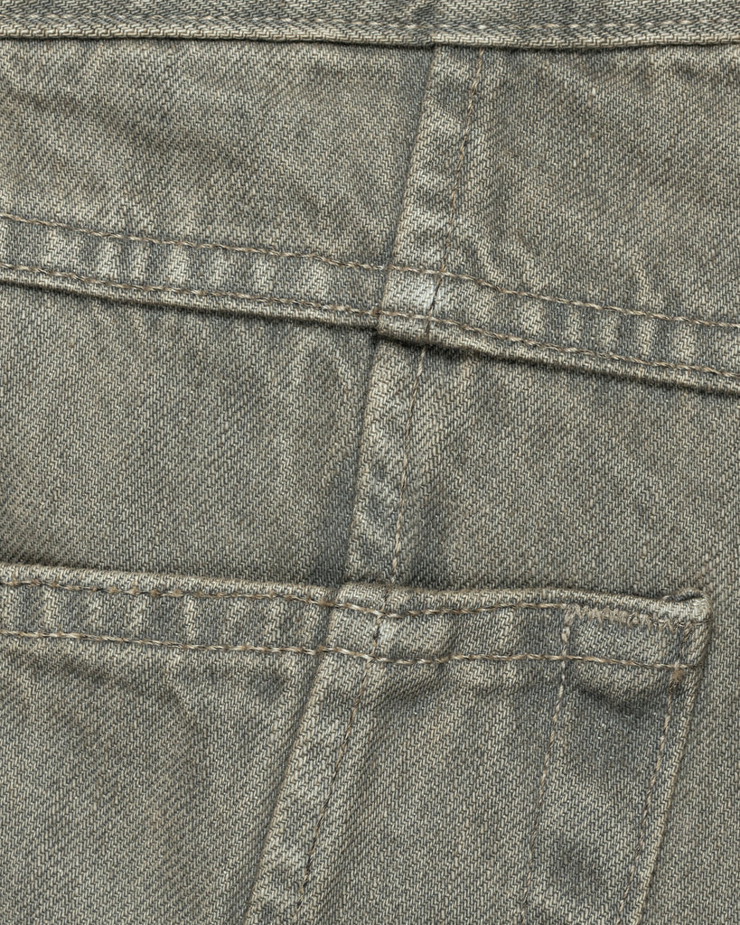 Unsound Q Cut "Cement" Selvage Denim Jeans back seam