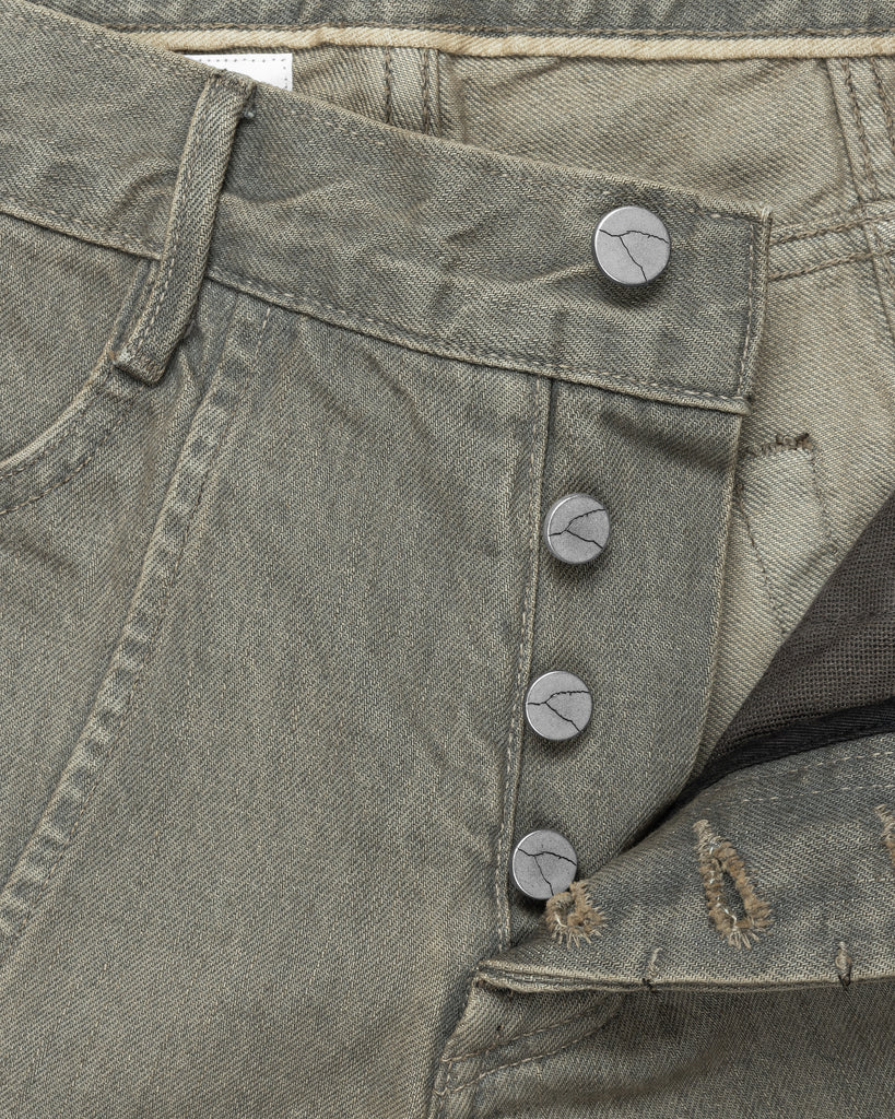 Unsound Q Cut "Cement" Selvage Denim Jeans button fly
