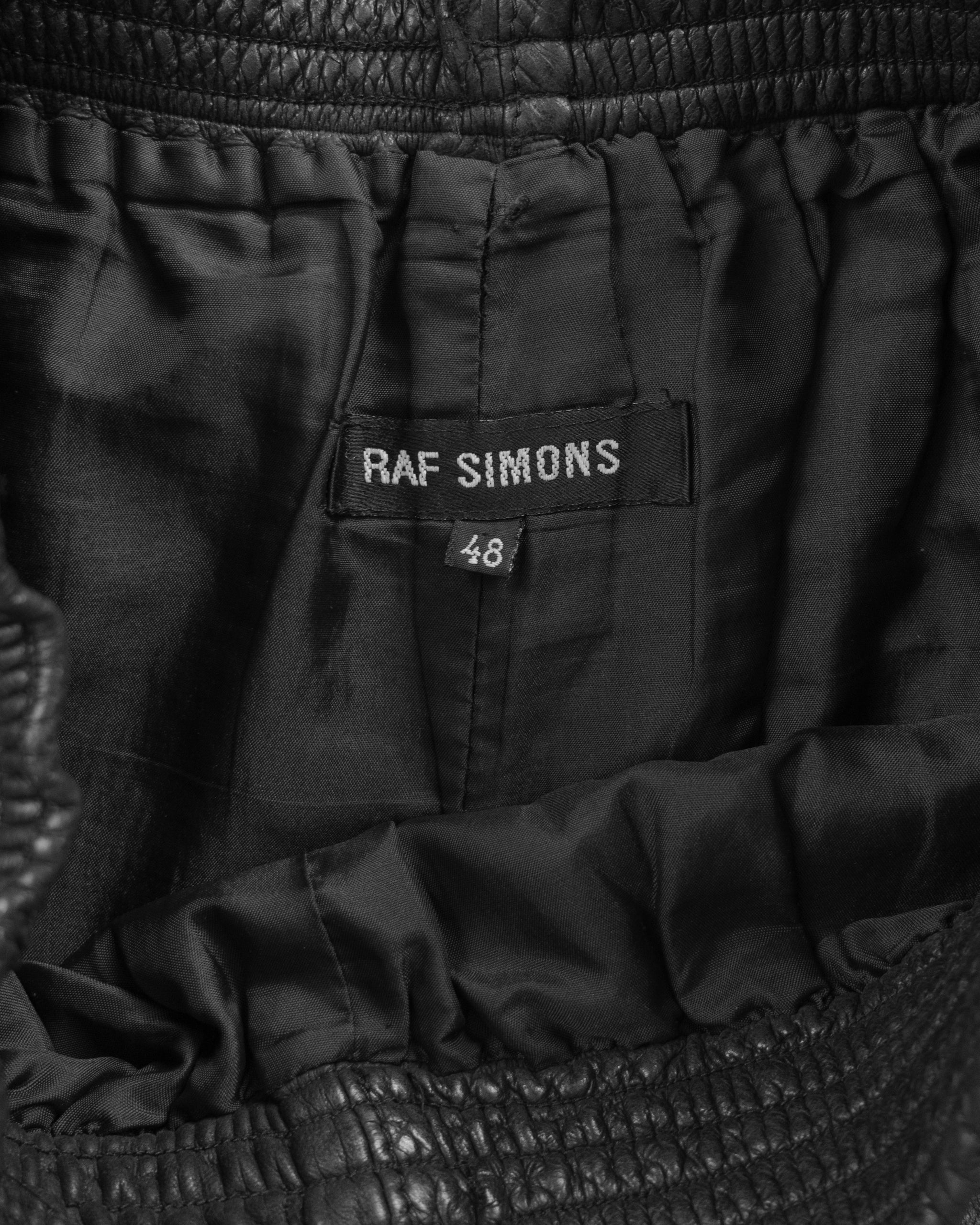 Raf Simons Leather Sweatpants - SS98 Black Palms – UNSOUND RAGS