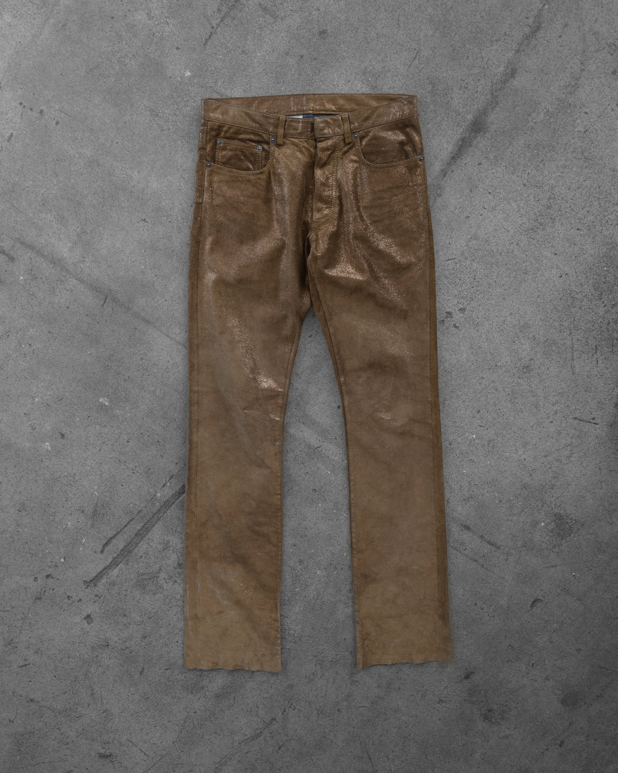 Dior Homme Glitter Jeans in Brown Suede – UNSOUND RAGS