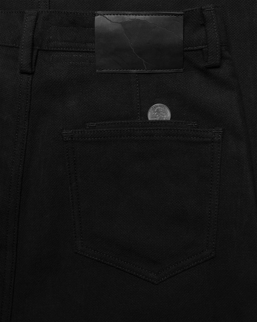 Unsound Ruseler Cut Black Italian Heavy Moleskin Jeans back patch