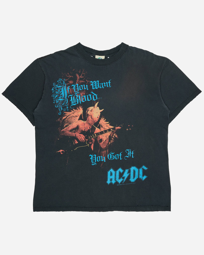 ACDC "If You Want Blood... You Got It" Distressed Tee - 2000s