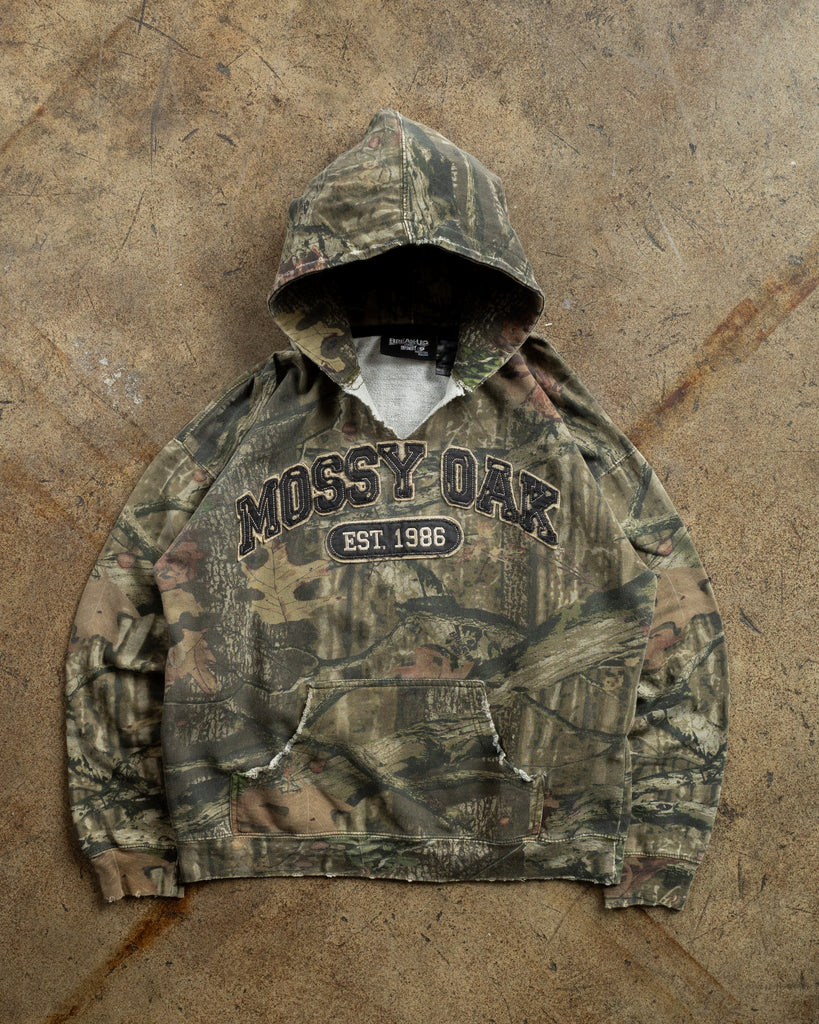 Real Tree Camo Distressed Hooded Sweatshirt 