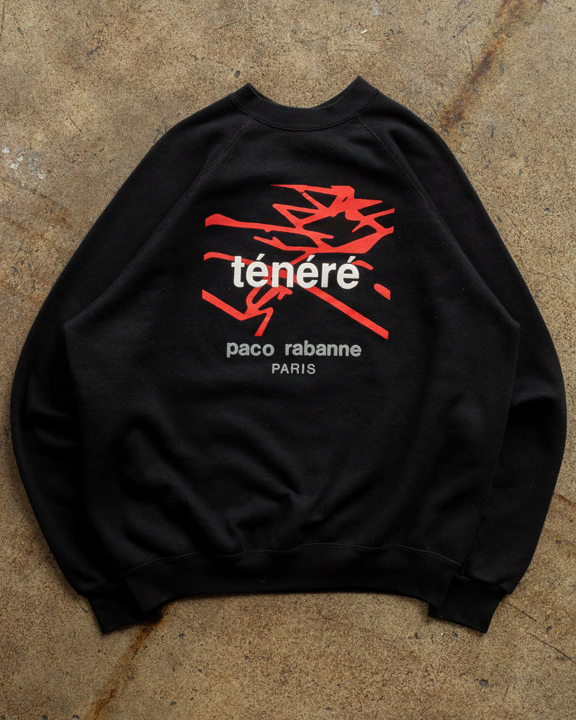 "Ténéré Paco Rabanne Paris" Crewneck Sweatshirt - 1980s