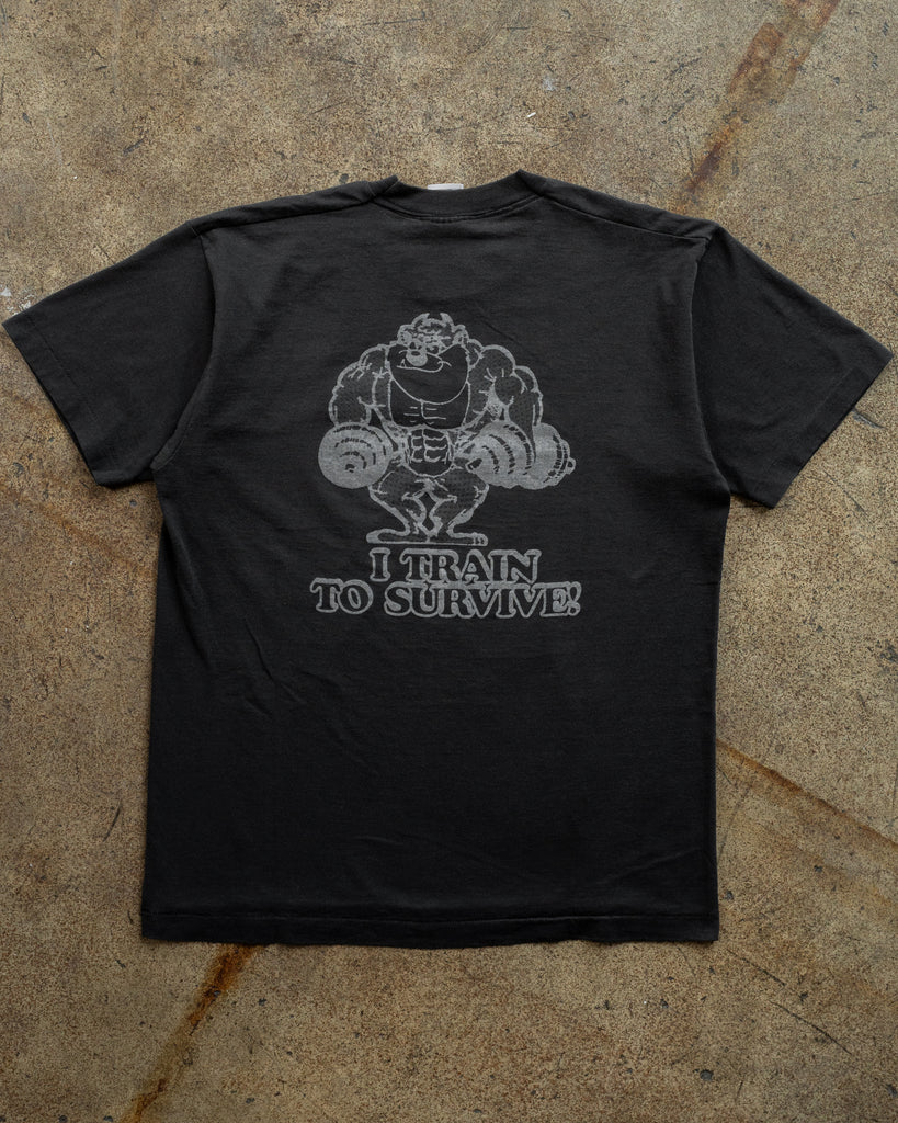 Single Stitched "I Train To Survive" Tee - 1990s - back