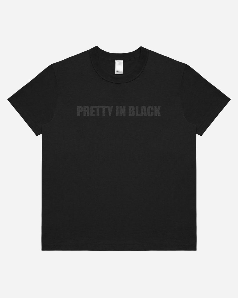 bldthnr "PRETTY IN BLACK" tee front