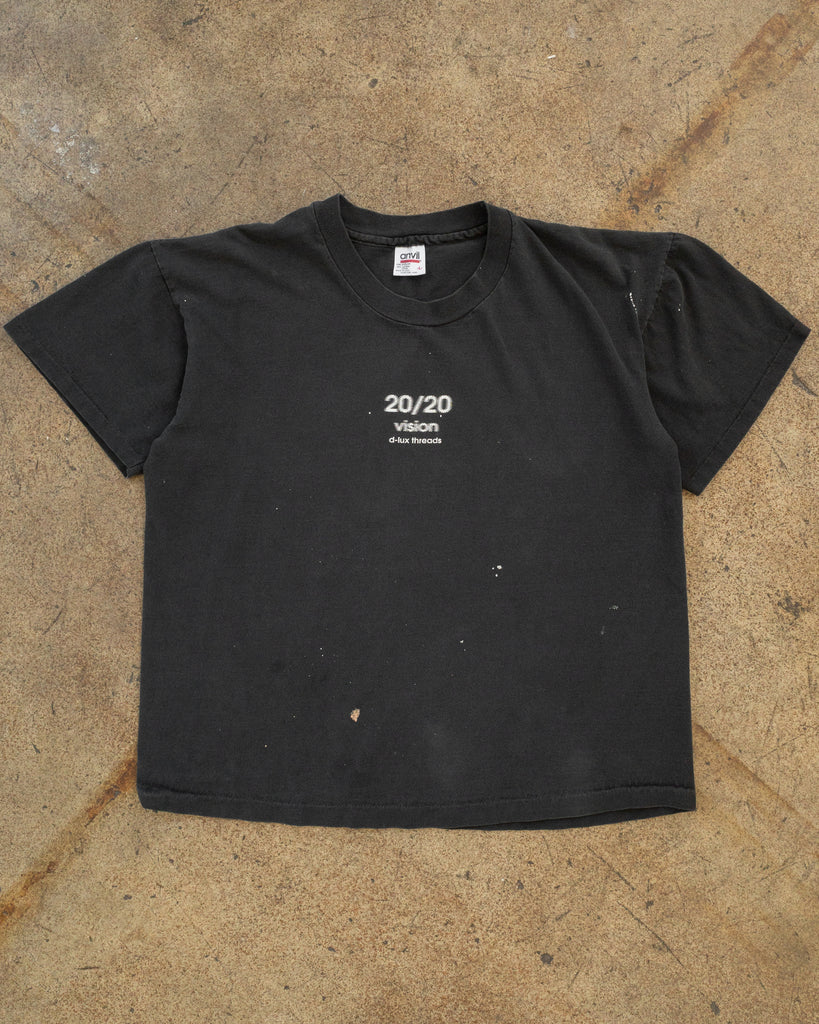 Single Stitched "Take Another Bong Hit" Painted Cropped Tee - 1990s FRONT PHOTO