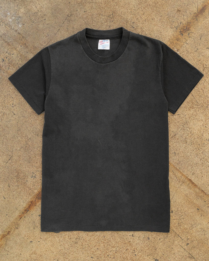 Single Stitched Black Blank Tee - 1990s front photo