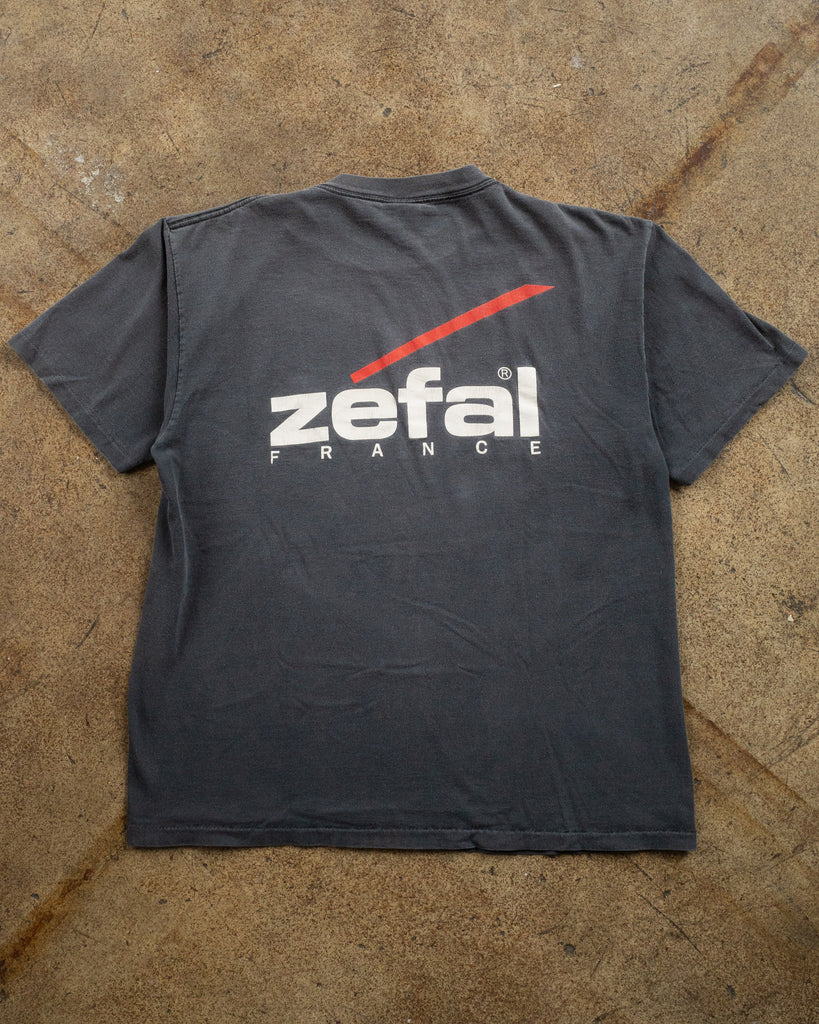 Single Stitched Sun Faded "Zefal France" Tee - 1990s - back