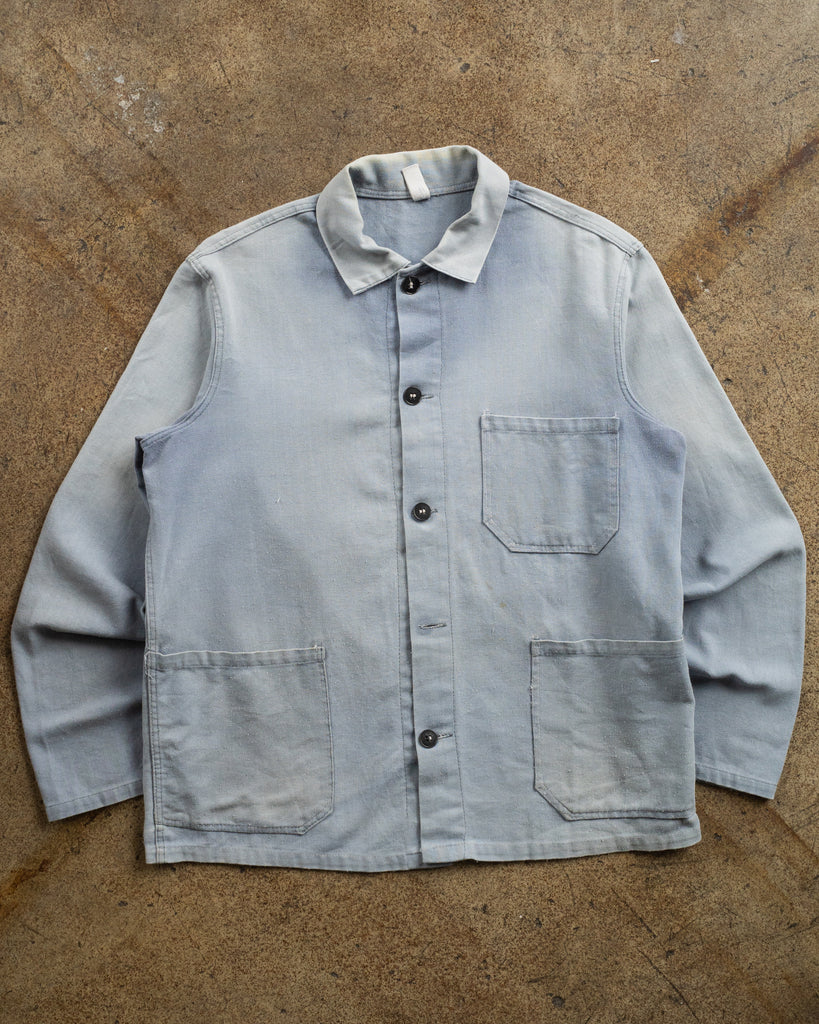 Sun Faded French Chore Coat - 1950s