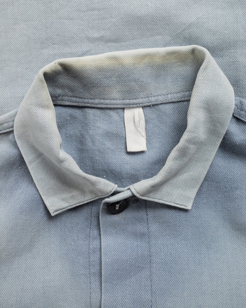 Sun Faded French Chore Coat - 1950s - detail