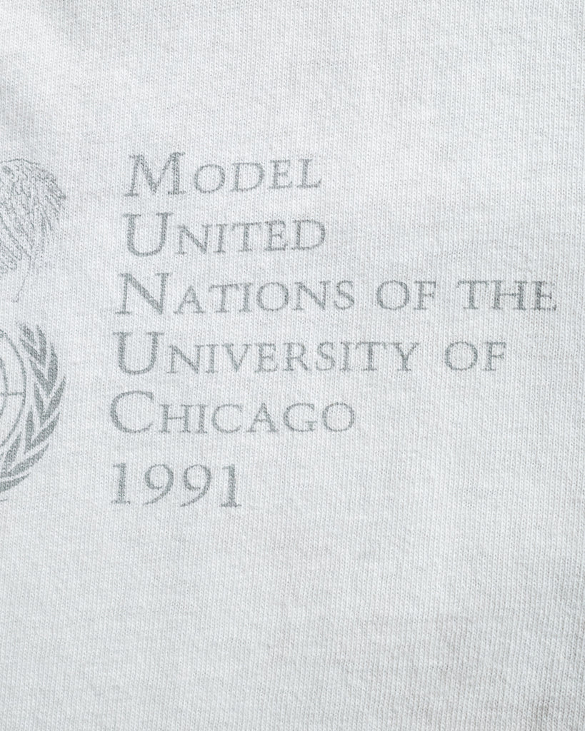 Single Stitched "Model United Nations" Boxy Tee - 1990s DETAIL PHOTO