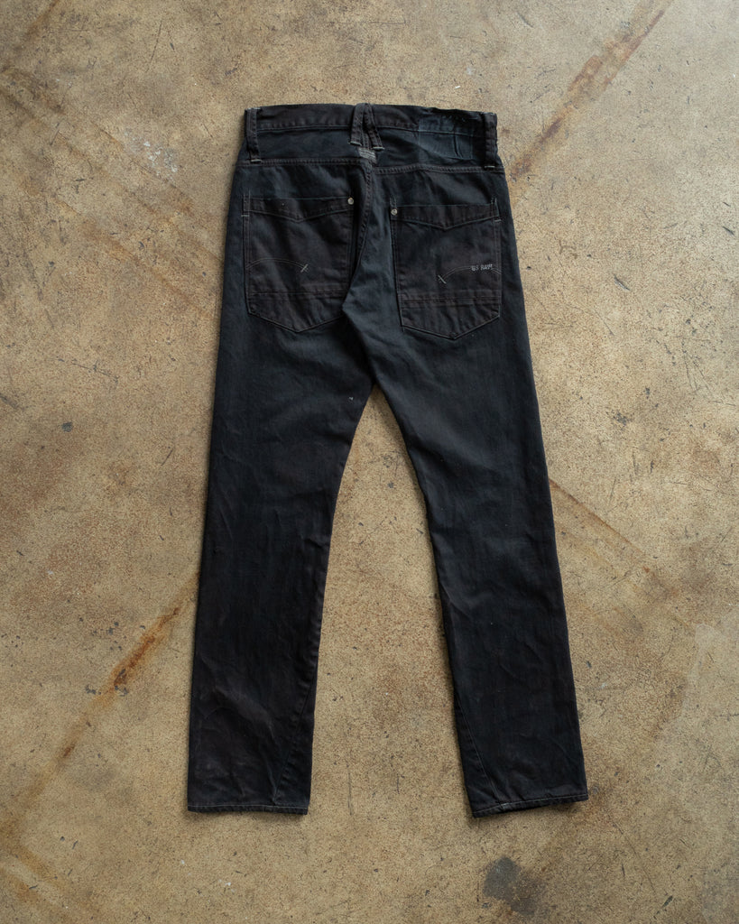 Diesel Dark-Wash Twisted Seam Jeans - Early 2000s - back