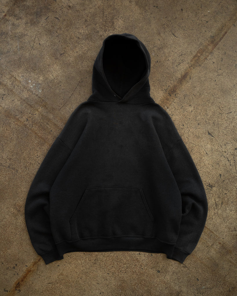 "Blue Ridge Yellow Jackets" Sun Faded Hooded Sweatshirt - 1990s FRONT PHOTO