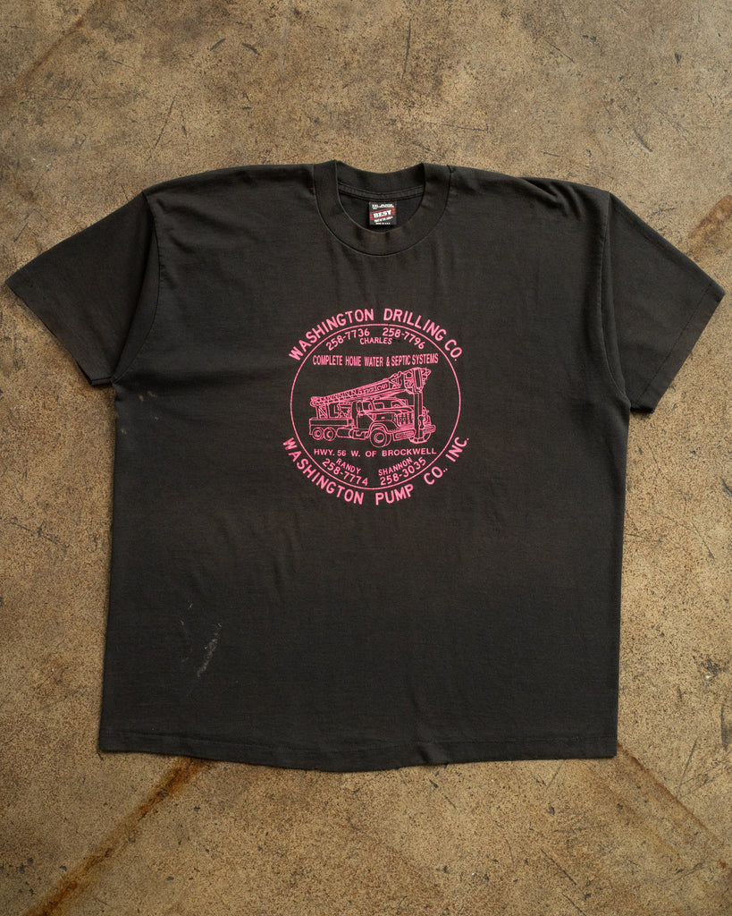 Single Stitched "Washington Drilling Co." Tee - 1990s FRONT PHOTO