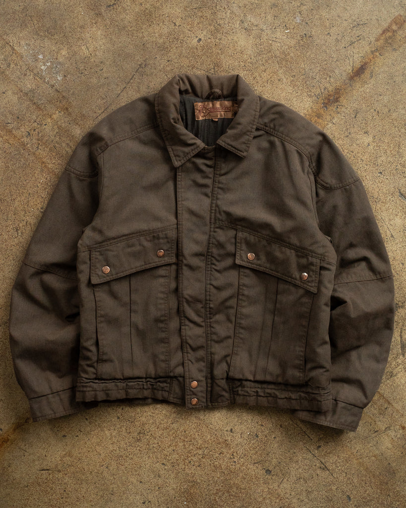 Brown Bomber Jacket - 1990s