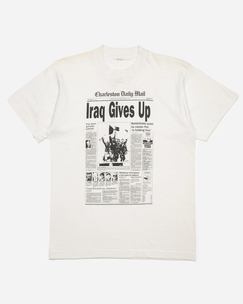 Single Stitched "Iraq Gives Up" Tee - 1990s