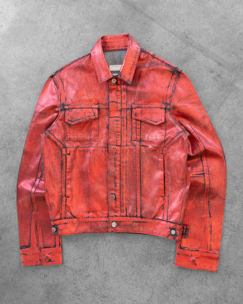 Unsound Tovey Red Foil Trucker Jacket