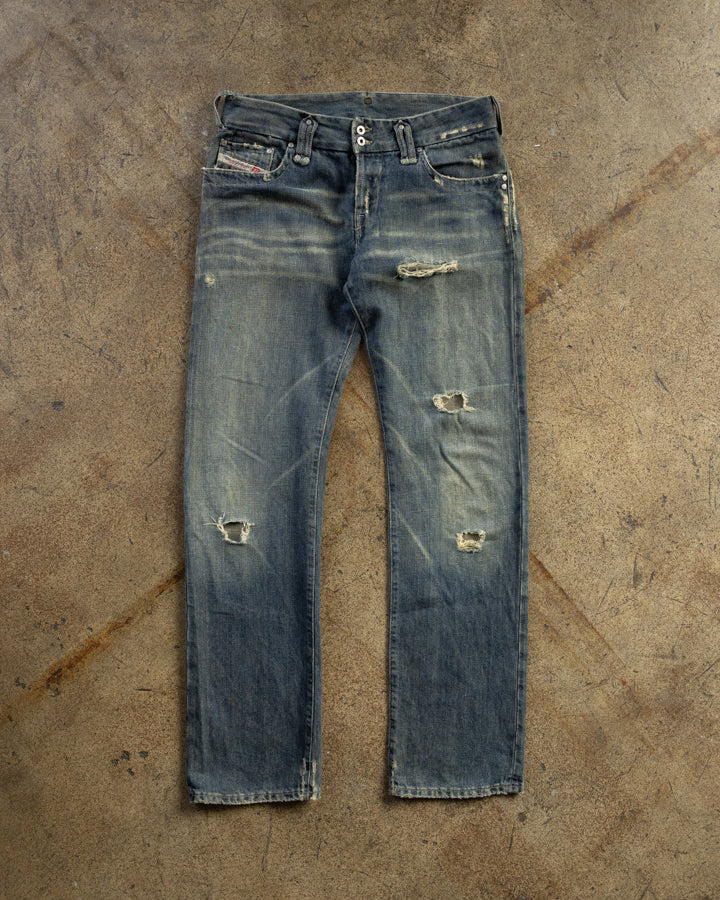 Diesel Distressed Loose Fit Jeans - Early 2000s FRONT PHOTO