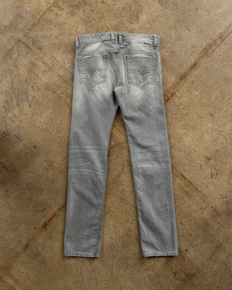 Diesel Grey Slim Straight Jeans - 1990s BACK PHOTO