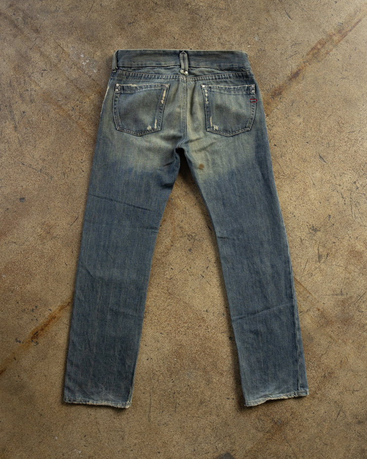 パンツ 00s Diesel PAINS Reconstructed Denim Diesel Distressed Loose Fit Jeans - Early 2000s – UNSOUND RAGS
