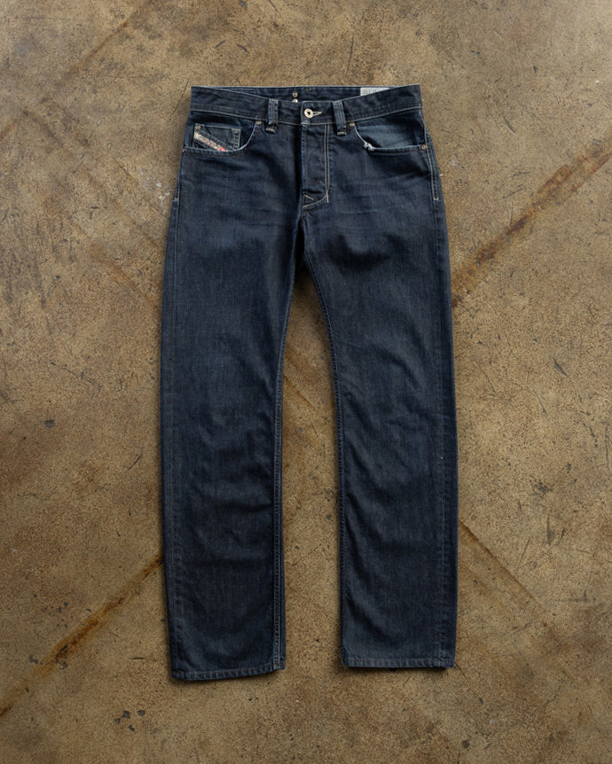 Diesel Dark Wash Straight Fit Jeans - 1990s FRONT PHOTO