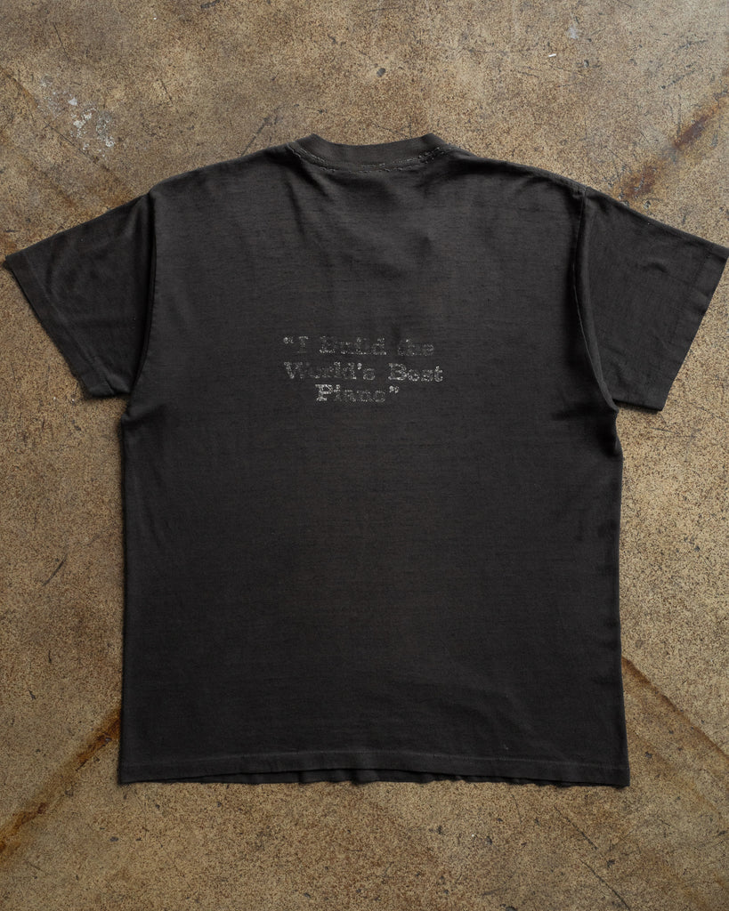 Sun Faded "Steinway & Sons" Distressed Tee - 1990s BACK PHOTO