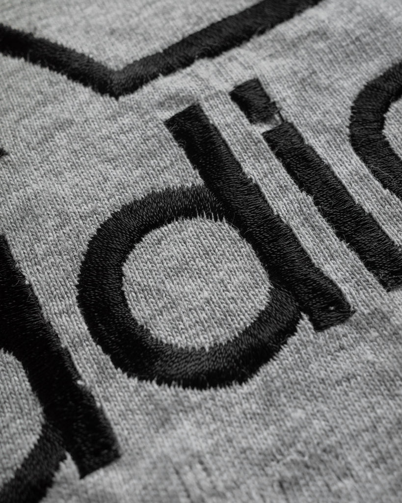 "Addicated" Embroidered Tee DETAIL PHOTO 