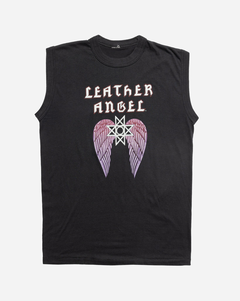 Single Stitched "Leather Angel" Sleeveless Tee - 1980s