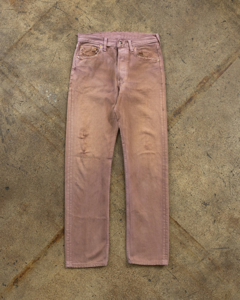 Levi's 501 Sun Faded Hialey Beiber Smoothie Jeans - 1990s FRONT PHOTO
