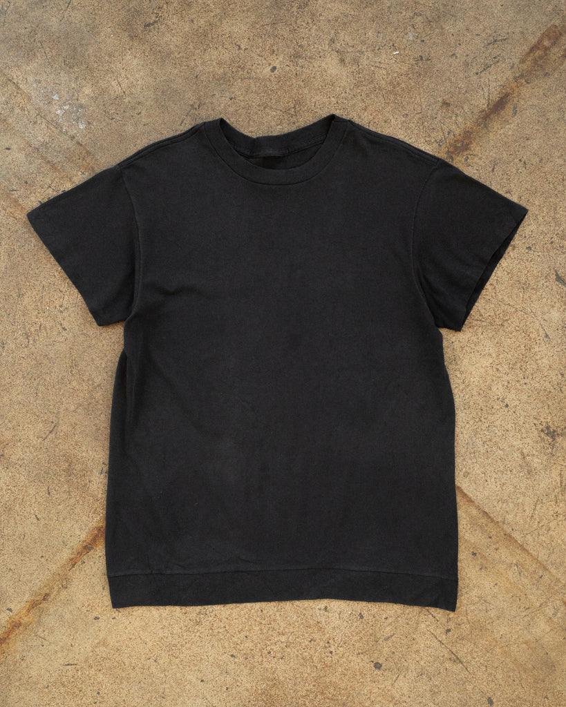 Single Stitched Black Blank Tee - 1990s front photo