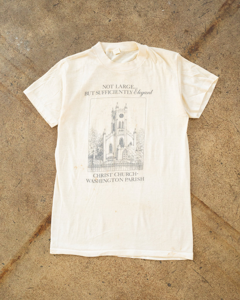 Single Stitched "Not Large..." Tee - 1980s front photo