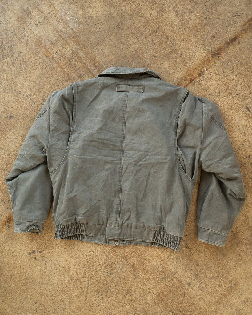 Canvas Multi-Pocket Work Jacket - 1980s back photo