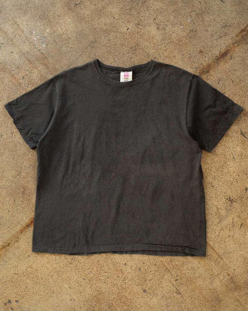 Hanes Boxy Black Blank Tee - 1990s front photo