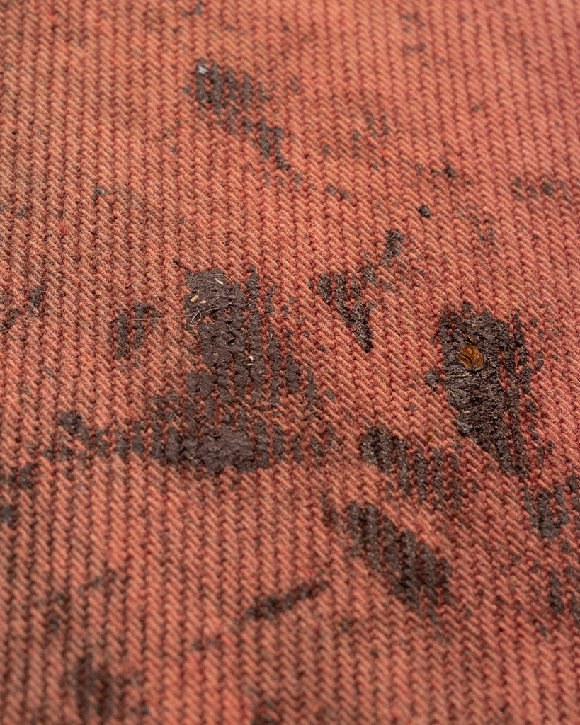 Levi's 501 Sun Faded Red Painted & Repaired Jeans - 1990s - detail