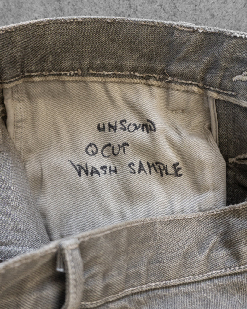 Unsound Sample Q Cut Cement Selvage Jeans