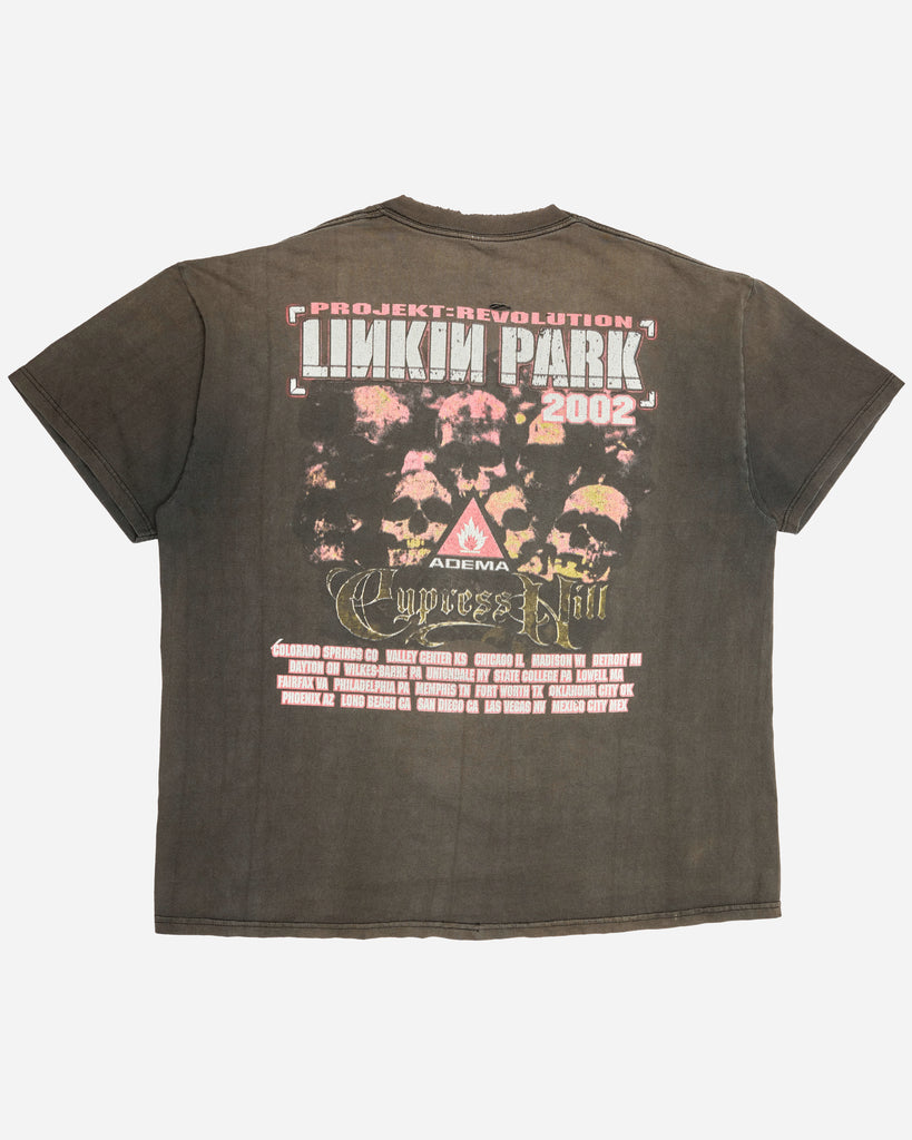 Sun Faded Thrashed Linkin Park & Cypress Hill "Projekt Revolution" Tee - 2002 - back