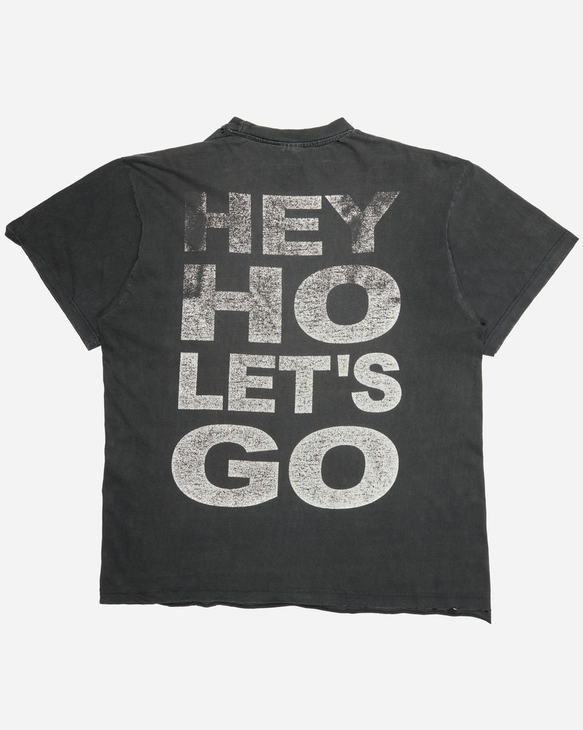 Faded Black Ramones "Hey Ho Let's Go" Tee - 1990s - back