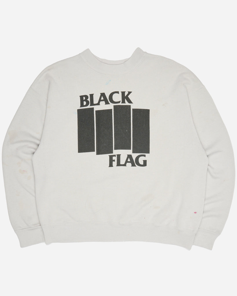 Black Flag Boxy Crewneck Sweatshirt - 1980s