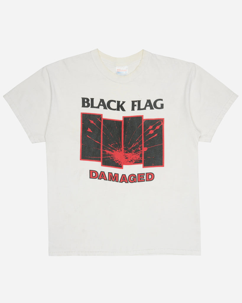 Black Flag "Damaged" Distressed Tee - 1990s FRONT PHOTO