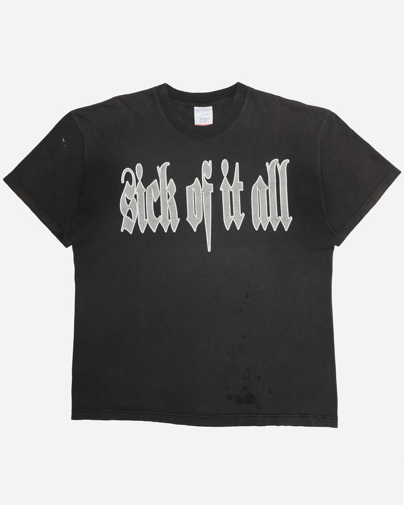 Sun Faded "Sick Of It All" Tee - 1990s