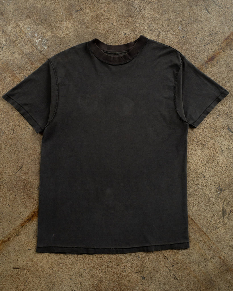Single Stitched Contrast Collar Inside-Out Tee - 1990s FRONT PHOTO