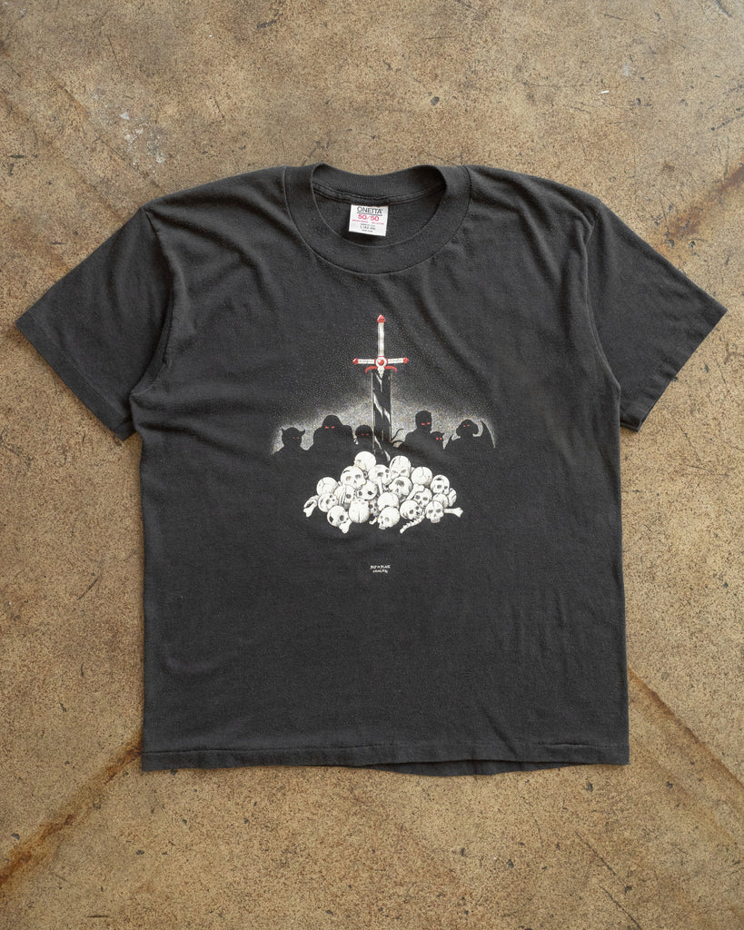 Oneita "Bad in Black" Tee - 1990s FRONT PHOTO