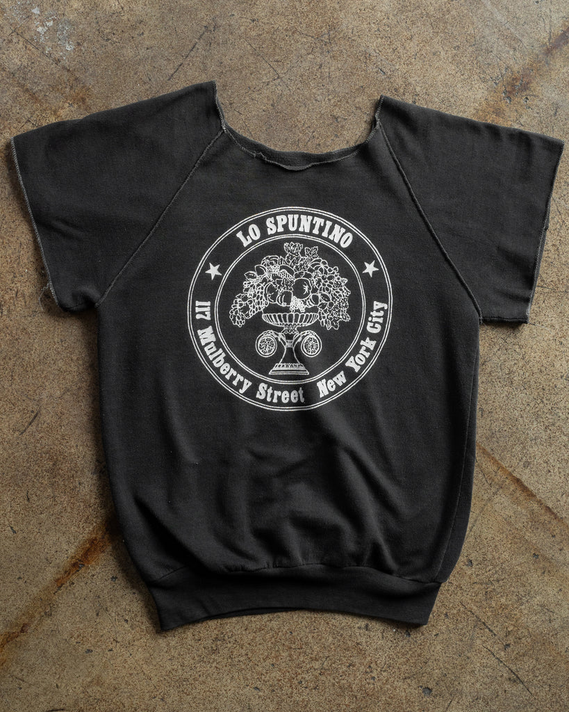 "Lo Spuntino" Chopped Short Sleeve Sweatshirt - 1960s
