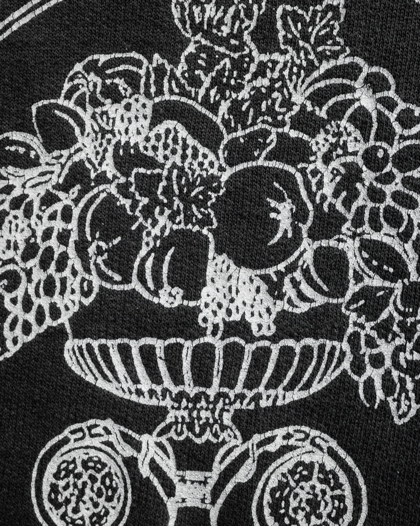 "Lo Spuntino" Chopped Short Sleeve Sweatshirt - 1960s - detail