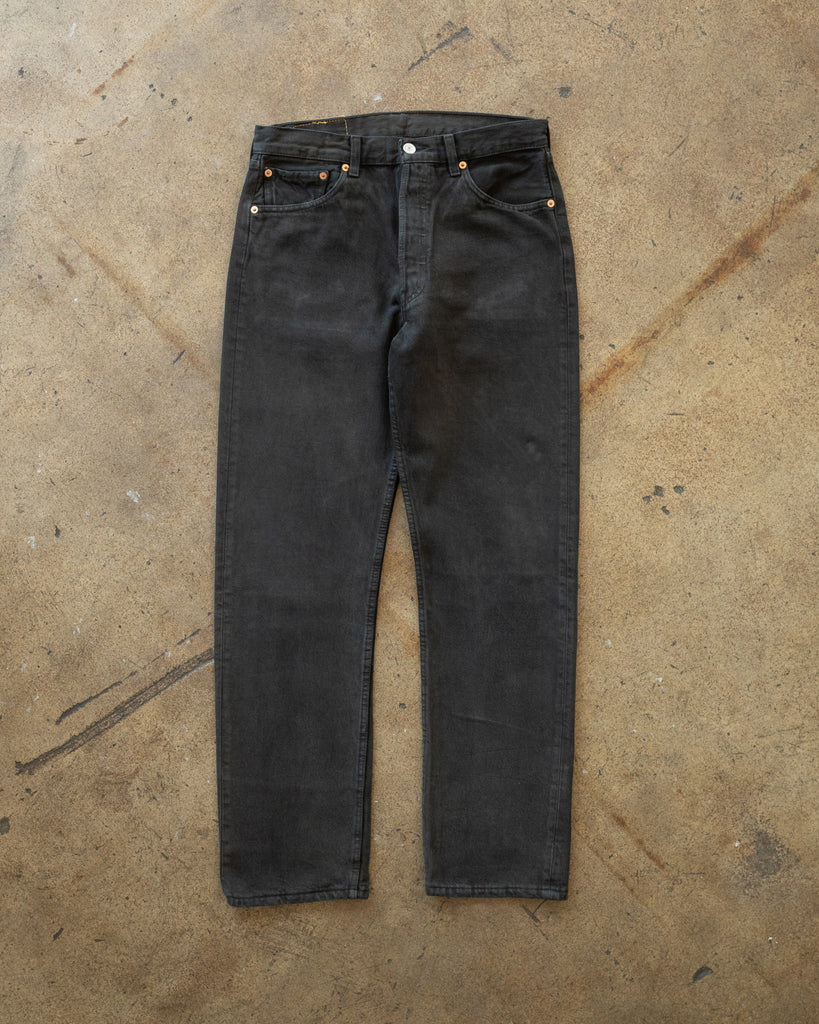 Levi's 501 Faded Black Jeans - 1990s FRONT PHOTO
