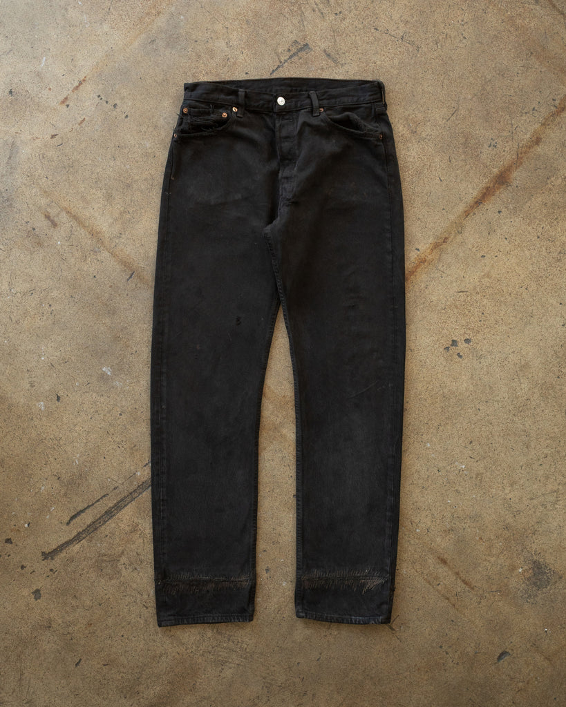 Levi's 501 Overdyed Black Jeans - 1990s FRONT PHOTO